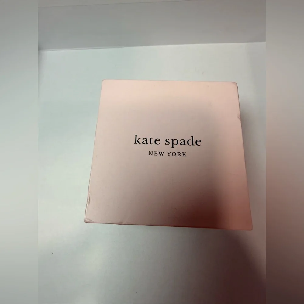 Kate Spade New York KSW9023 Crystal Dial Blush Leather Watch & Box NWT